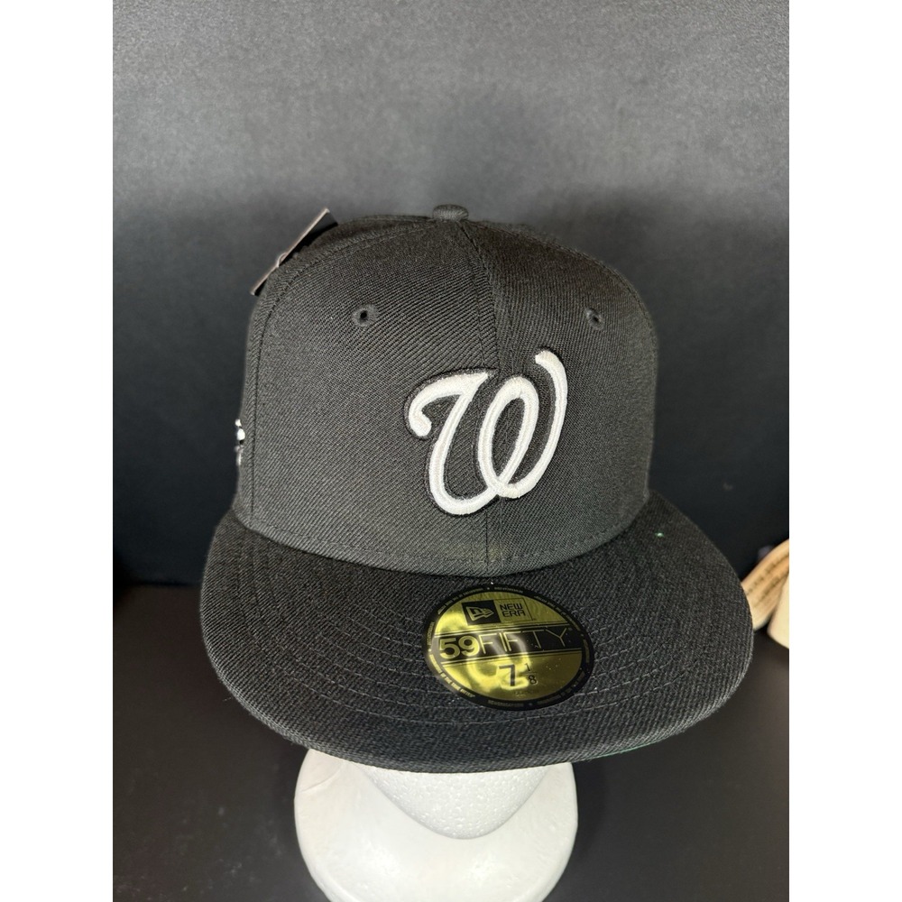 Paper Planes Washington Nationals 59Fifty Fitted Black 7 1/8 Cap New Era Hat